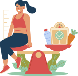 Lose weight Illustration